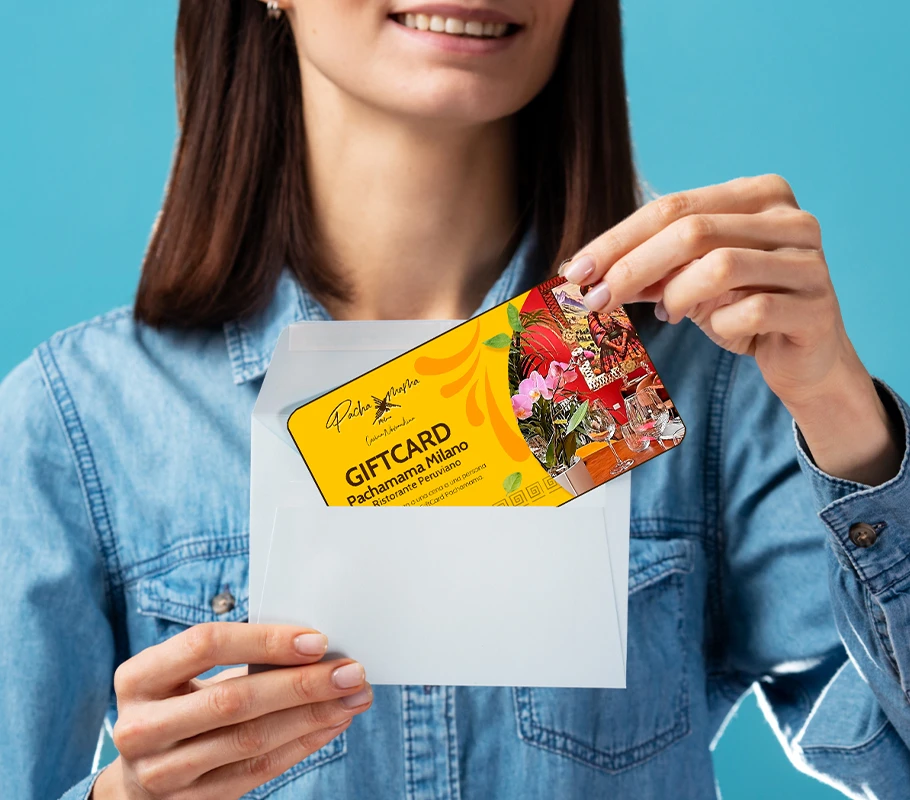 Happy customer with Gift Card